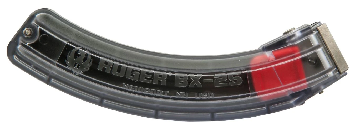 RUGER 10/22 MAGAZINE 22LR 25RD CLEAR