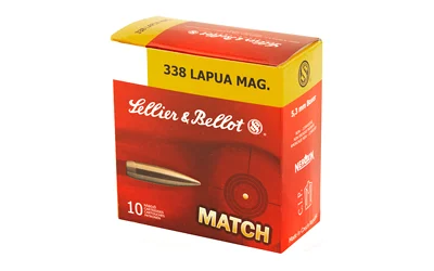 S&B 338LAPUA 250GR SIERRA HPBT 10/BX - Image 3