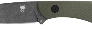 COBRATEC D2 SKINNER 3.75" FULL - TANG OD GREEN G10 W/SHEATH