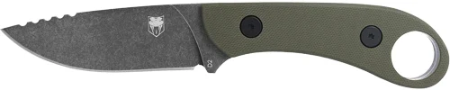 COBRATEC D2 SKINNER 3.75" FULL - TANG OD GREEN G10 W/SHEATH