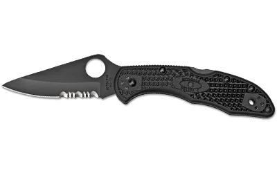 SPYDERCO DELICA4 COMBO BLADE BLK