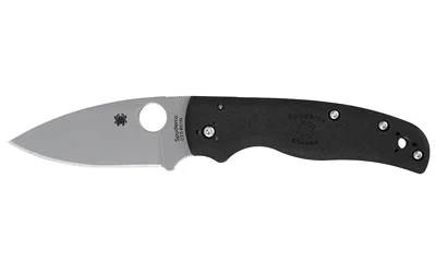 SPYDERCO SHAMAN LTWT 3.58" BLK/SLV