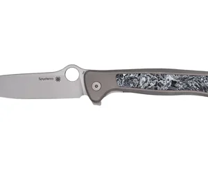 SPYDERCO SLYM STONEWASH TI 3.42" GRY