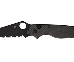 SPYDERCO BUTTONUP CF PS 3.27" BLK