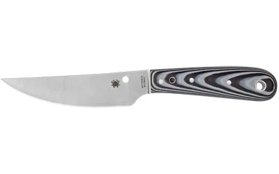 SPYDERCO BOW RVR G-10 BLK/WTE W/STH