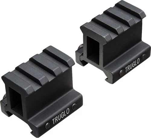 TRUGLO 2-PIECE PICATINNY RISER - MOUNT 1" RISE 1.36" LENGTH