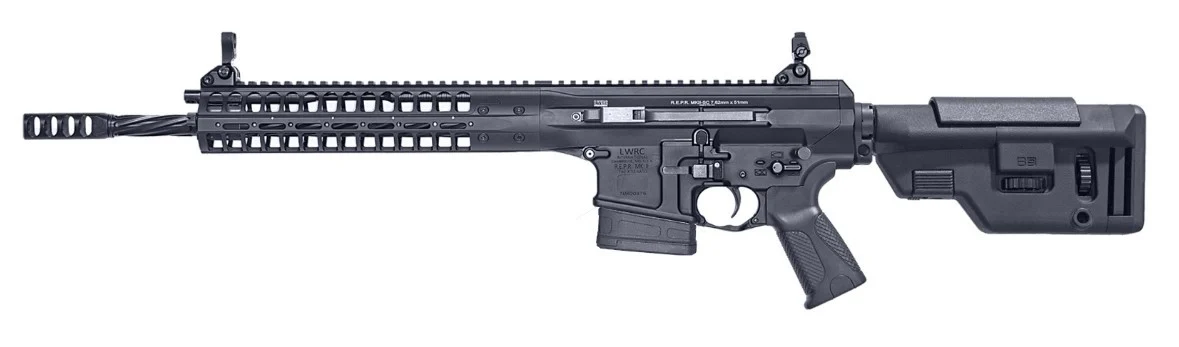 LWRC REPR MKII 308WIN 16 BLACK FLUTED CA COMP