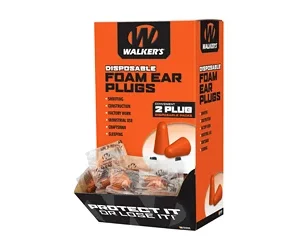 WALKER'S FOAM EAR PLUGS 200PK BOX