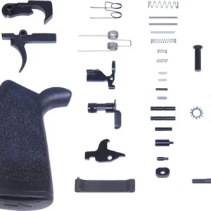 GUNTEC COMPLETE LOWER PARTS - KIT AR15 W/ ERGONOMIC GRIP