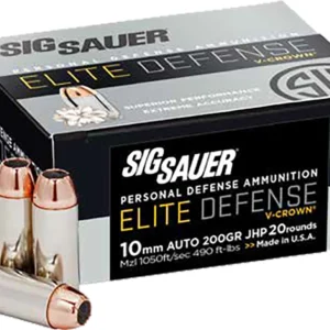 SIG 10MM 200GR V-CROWN 20RD