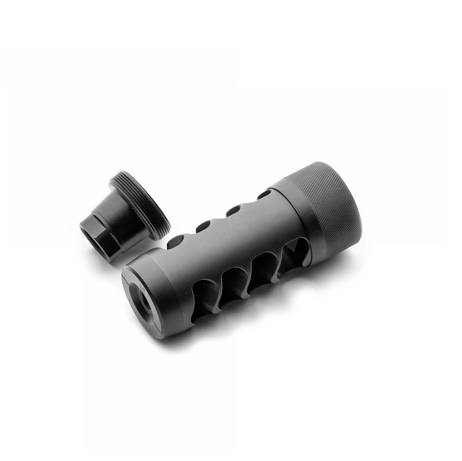 Area 419 Hellfire Match Self Timing Muzzle Brake 6mm 5/8-24 Black Nitride