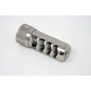 Area 419 Sidewinder Magnum Self Timing Muzzle Brake 6.5mm Raw Stainless 5/8-24