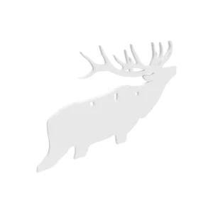 Birchwood Casey AR500 3/8" Silhouette Plate Target 3-Hole Elk