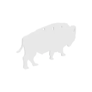 Birchwood Casey AR500 3/8" Silhouette Plate Target 3-Hole Bison