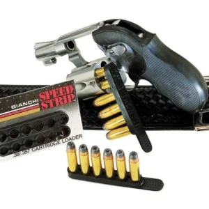 Bianchi Model 585 Speed Strips 38 Special and 357 Magnum Black