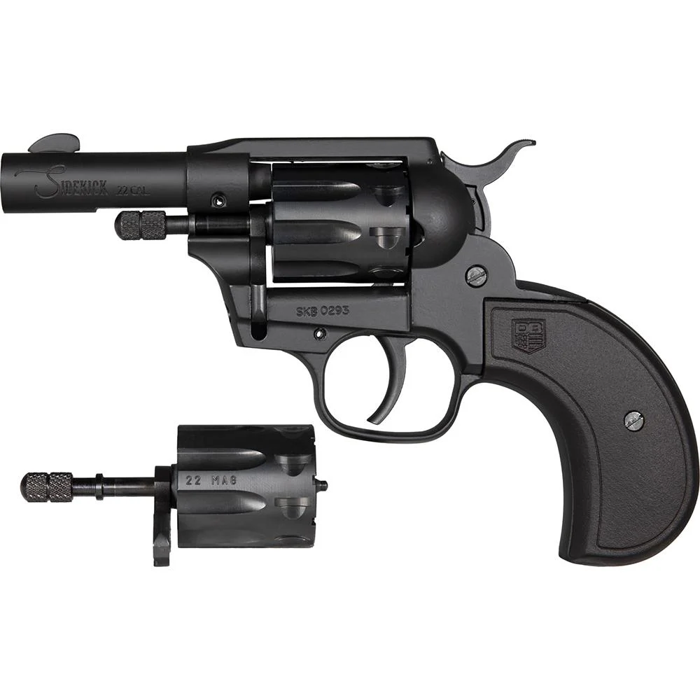 Diamondback Sidekick Birdshead Handgun .22 Wmr/.22 LR 9rd Capacity 3" Barrel SA/DA Black