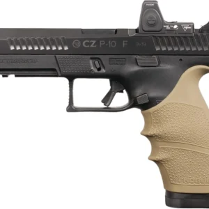 Hogue HandAll Beavertail Grip Sleeve CZ P-10 Full Size 9mm - FDE