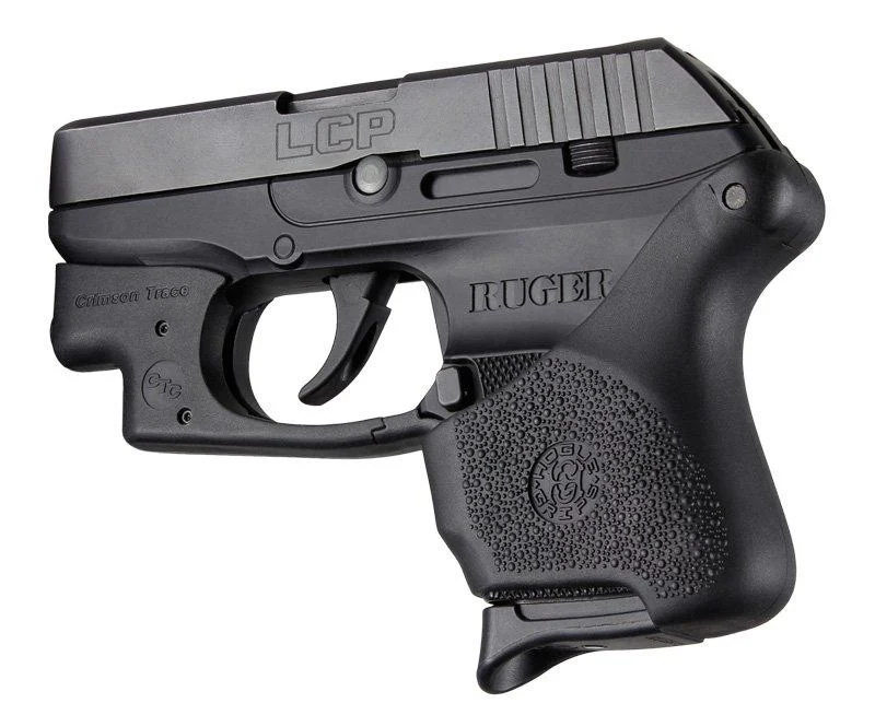 Hogue Grips Handall Universal Grip Sleeve Ruger LCP with Crisman Trace Button
