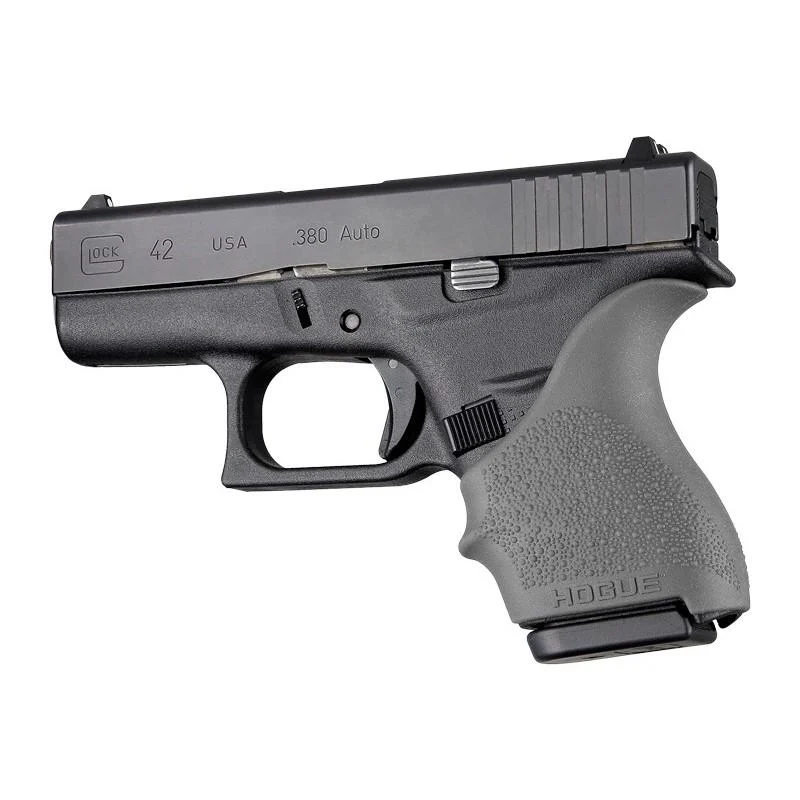 Hogue HandAll Beavertail Handgun Grip Sleeve for Glock 42 43 Slate Grey