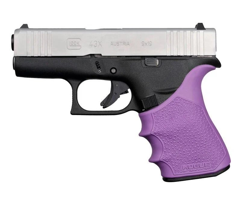 Hogue HandAll Beavertail Grip Sleeve Glock 43X 48 - Purple