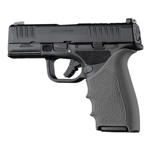 Hogue HandAll Beaver Tail Handgun Grip Sleeve Springfield Armory Hellcat Pro Slate Grey