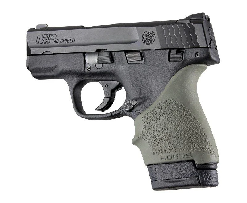 Hogue HandAll Beaver Tail Grip Sleeve S&W M&P Shield Ruger LC9 Glock 26/27 OD G
