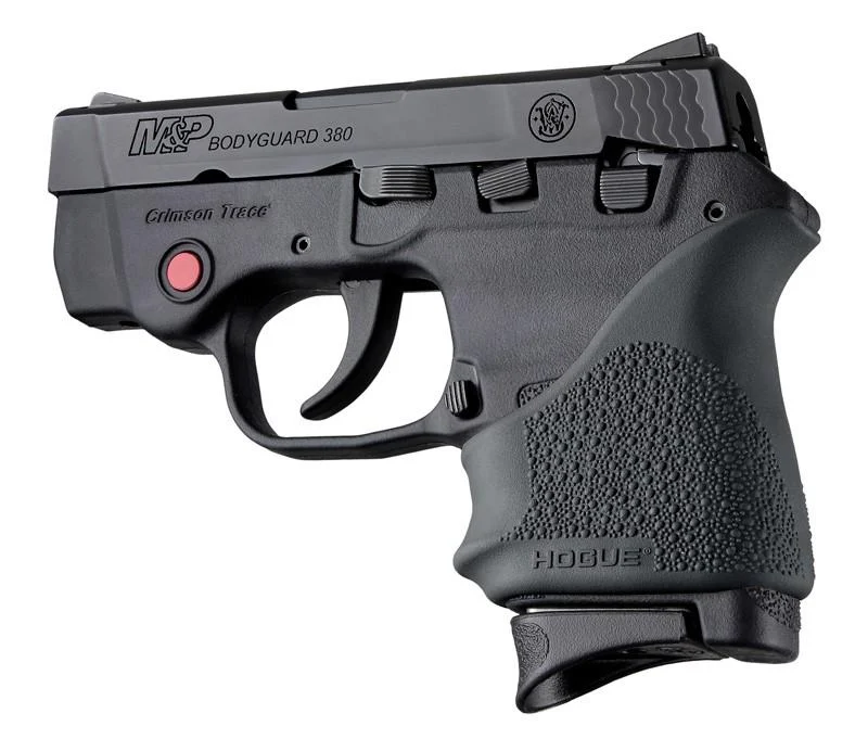 Hogue HandAll Beavertail Grip Sleeve for S&W Bodyguard 380/Taurus TCP & Spectrum-Black