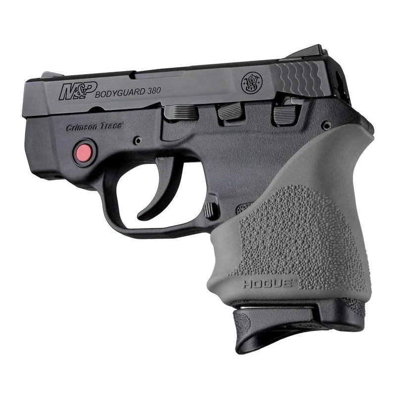 Hogue HandAll Beavertail Handgun Grip Sleeve for S&W Bodyguard 380/Taurus TCP & Spectrum Slate Grey
