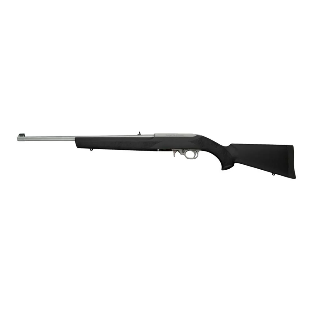 Hogue Youth Overmolded Rubber Stock for Ruger 10/22 Standard Barrel Channel Black