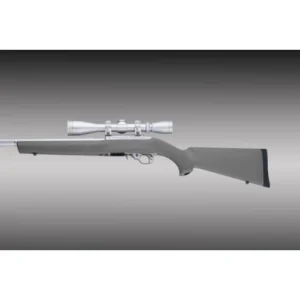 Hoge Rubber Overmolded Stock with .920" Dia Barrel Channel for Ruger 10-22 Slate Grey