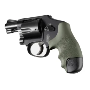 Hogue Overmolded Rubber Tamer Grip S&W Round Butt J-Frame Centennial Revolvers & Polymer M&P Bodyguard 38 OD Green