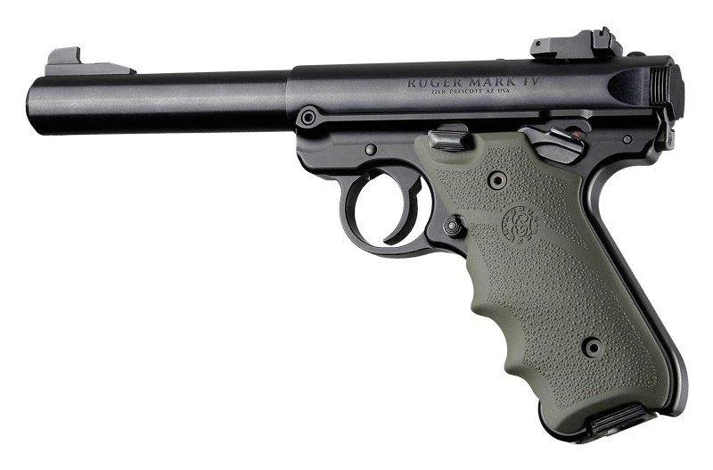 Ruger MKIV Rubber Grip with Finger Grooves OD Green