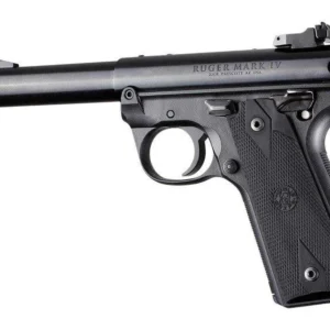 Ruger 22/45 MKIV Rubber Grip Panels Checkered W/Diamonds Black
