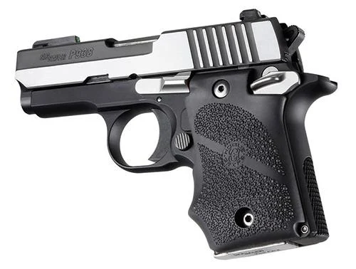 Hogue Ambi Safety Rubber Grip with Finger Grooves for SIG Sauer P938 Black