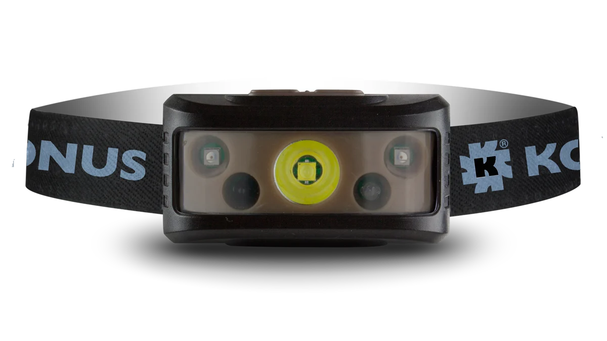 Konus Konusflash-7 Rechargeable Headlamp 236 lumens 4 modes w Hand Motion Sensor