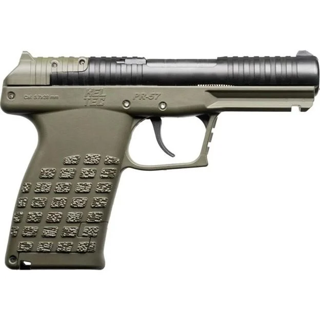 Kel-Tec PR-5.7 Handgun 5.7x28mm 20rd Magazine(1) 4.64" Barrel Green Frame Stripper Clips Optic Plate