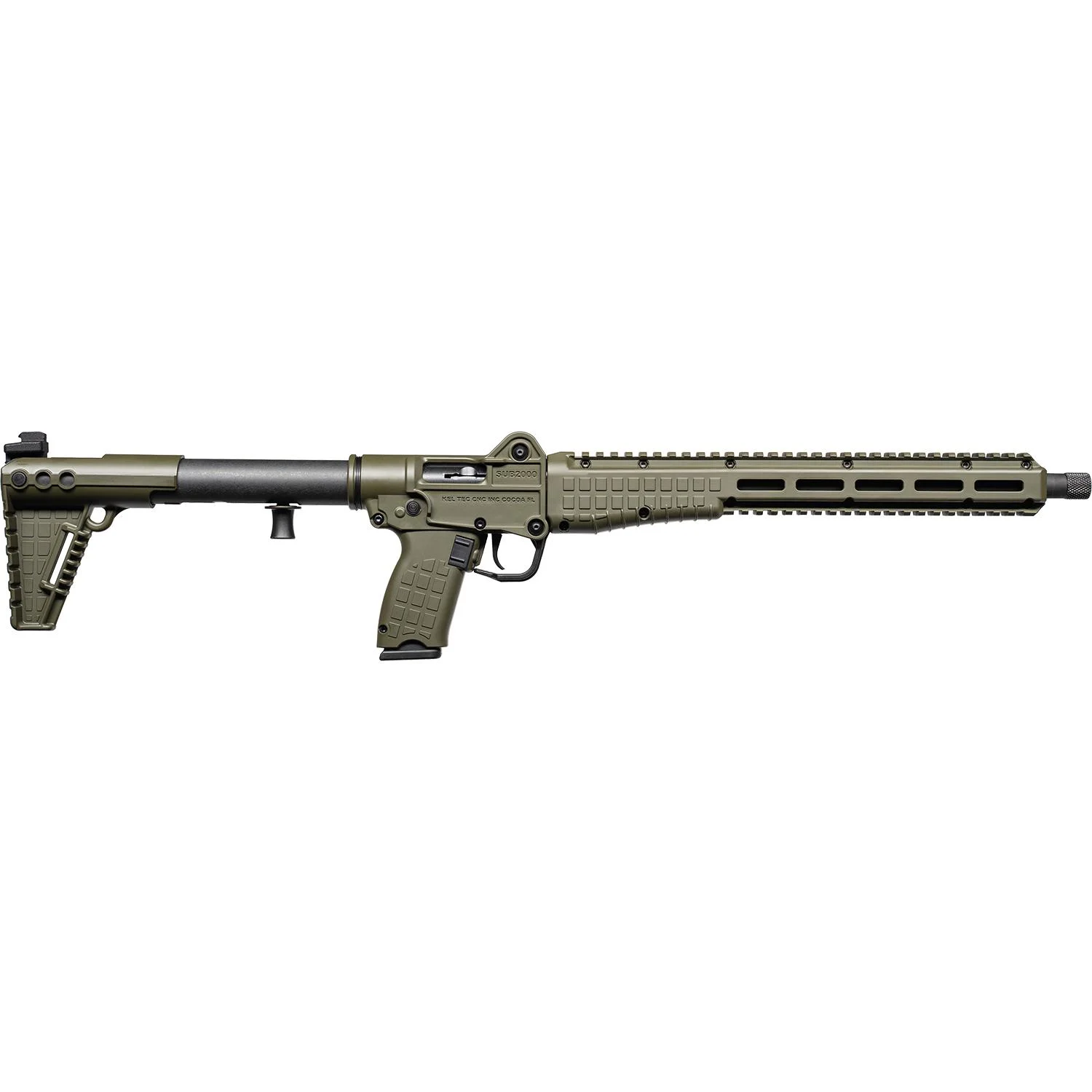 Kel-Tec Gen3 SUB2000 w/Glock Model 20 Style Grip 10mm Auto 15rd Magazine 16.15" Barrel Green