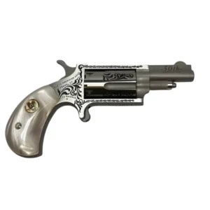 NAA 50th Anniversary Stainless Steel Handgun .22 WMR 5rd Capacity 1.625" Barrel White Pearl Grip Limited Edition