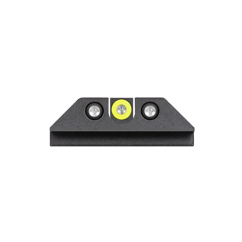 Night Fision Tritium Night Sight Set Yellow Front Black U-Notch Back for Glock