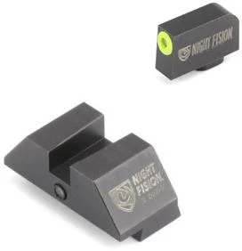 Night Fision Perfect Dot Official Student of the Gun Accur8 Night Sights w/Yellow Frnt+Blk Sq for Glock 17-39