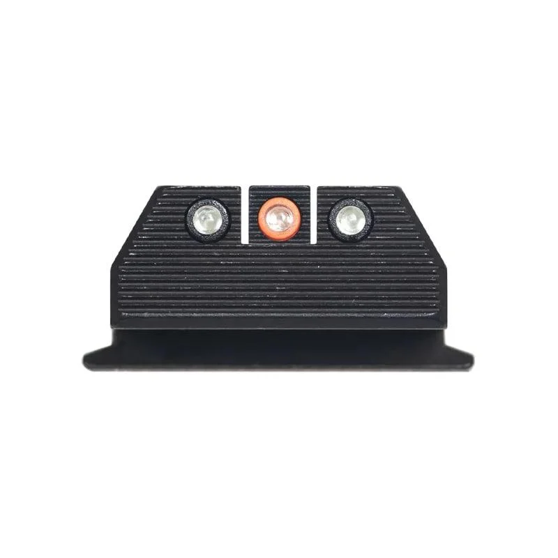 Night Fision Optics Ready Stealth Night Sight Set Orange Front Black Back for S&W M&P 9 Shield Plus