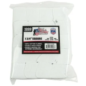 Pro-Shot 1 3/4" Square 100% Cotton Patches 1000/ct