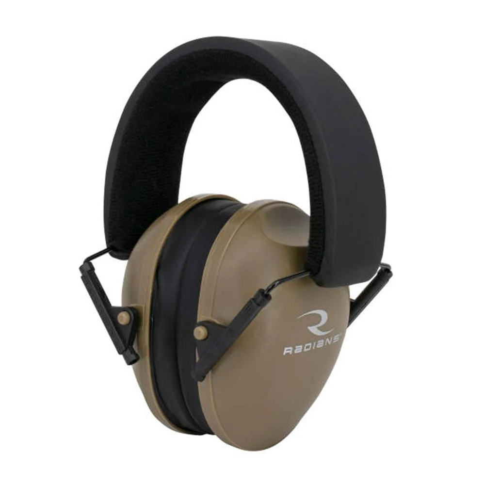 Radians Lowset Passive Ear Muff 21dB Tan