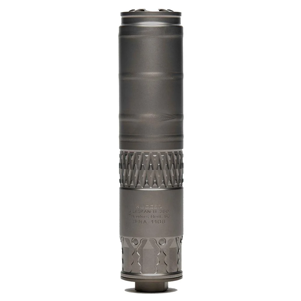 Rugged Alaskan360 Ti Suppressor Taper Lock 9mm Luger to .338 Lapua