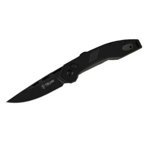 Telum Incinerator Tactical Automatic Knife 3-1/2" Drop Point Blade Black