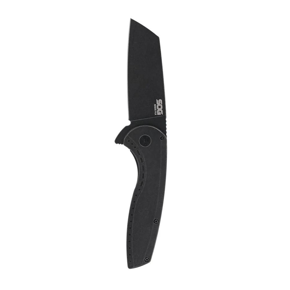 SOG Knives Aegis FLK 2.0 Folding Knife 3-1/4" Wharncliffe Blade Black