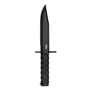 SOG Knives BAR15C Clip Point Bayonet Fixed Knife 7-1/10" Clip Point Blade Black