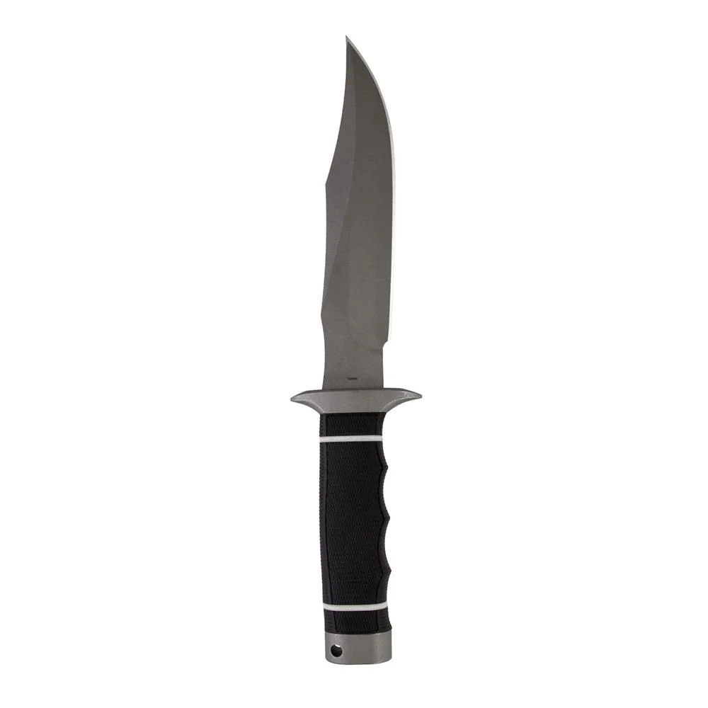 SOG Knives Tech Bowie Knife 6-2/5" Fixed Clip Point Blade Black