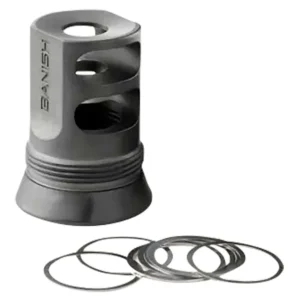 Banish 4578 30-Gold Muzzle Brake 1/2x28 Black