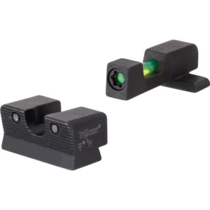 Trijicon DI Night Sight Set Green with Black Outline Front and Rear for Springfield Armory XD-S and XD-E